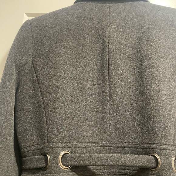 Via Spiga Charcoal Wool Coat - Picture 8 of 11